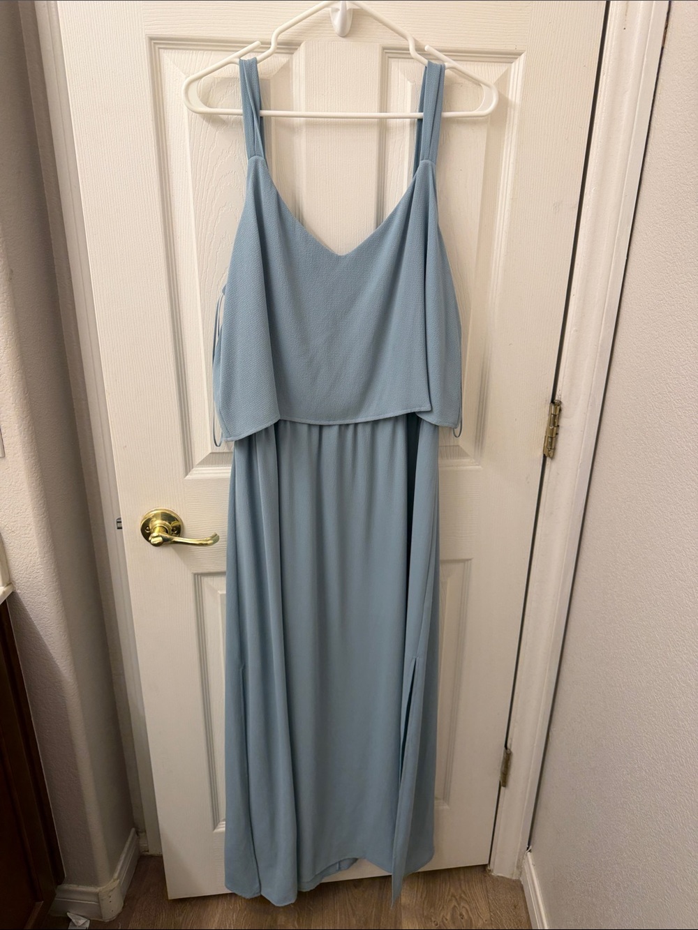 Vince Camuto Light Blue Layered Maxi Dress